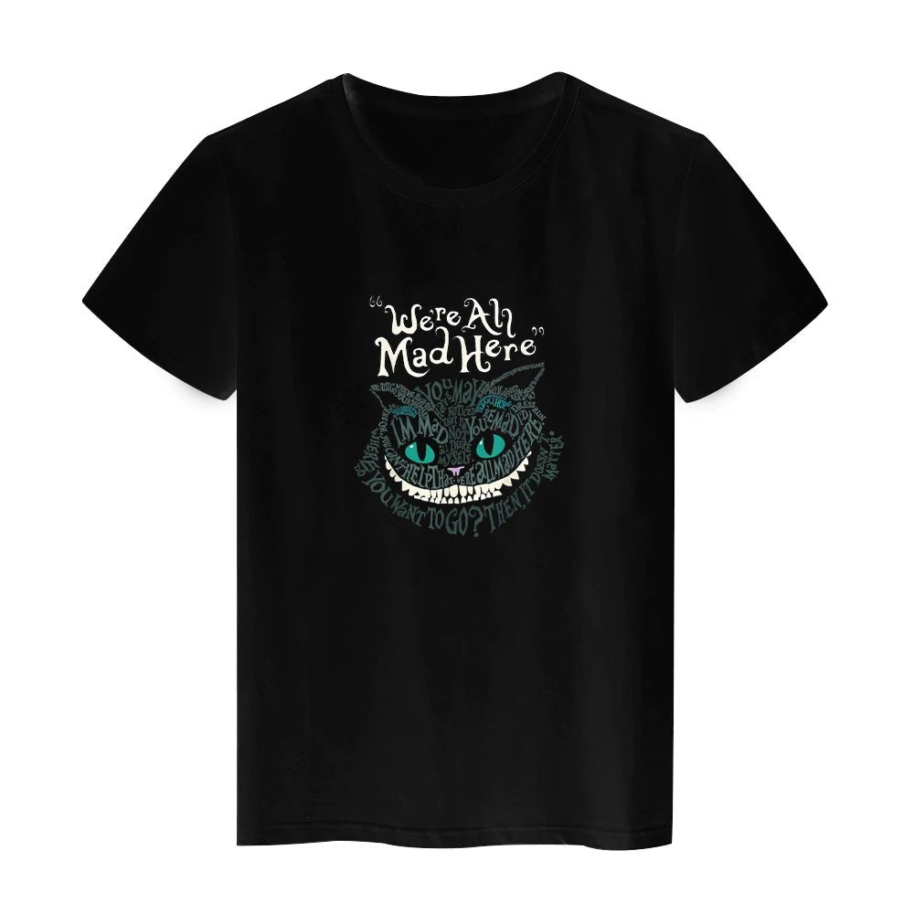 We're All Made Here Cheshire Cat Y2k Fashion T-Shirt