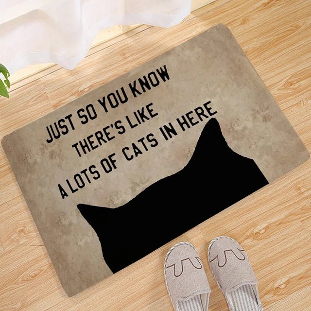 Wipe Your Paws Welcome Mat Soft Non-Slip 3D Decor Print