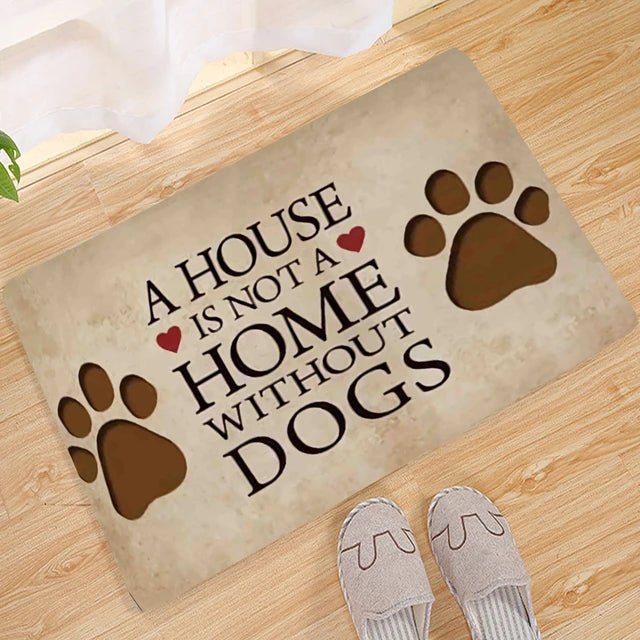 Wipe Your Paws Welcome Mat Soft Non-Slip 3D Decor Print