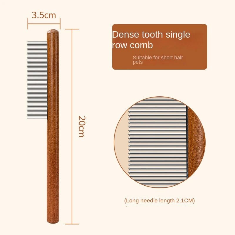 Wooden Cat Comb Pet Hair Remover