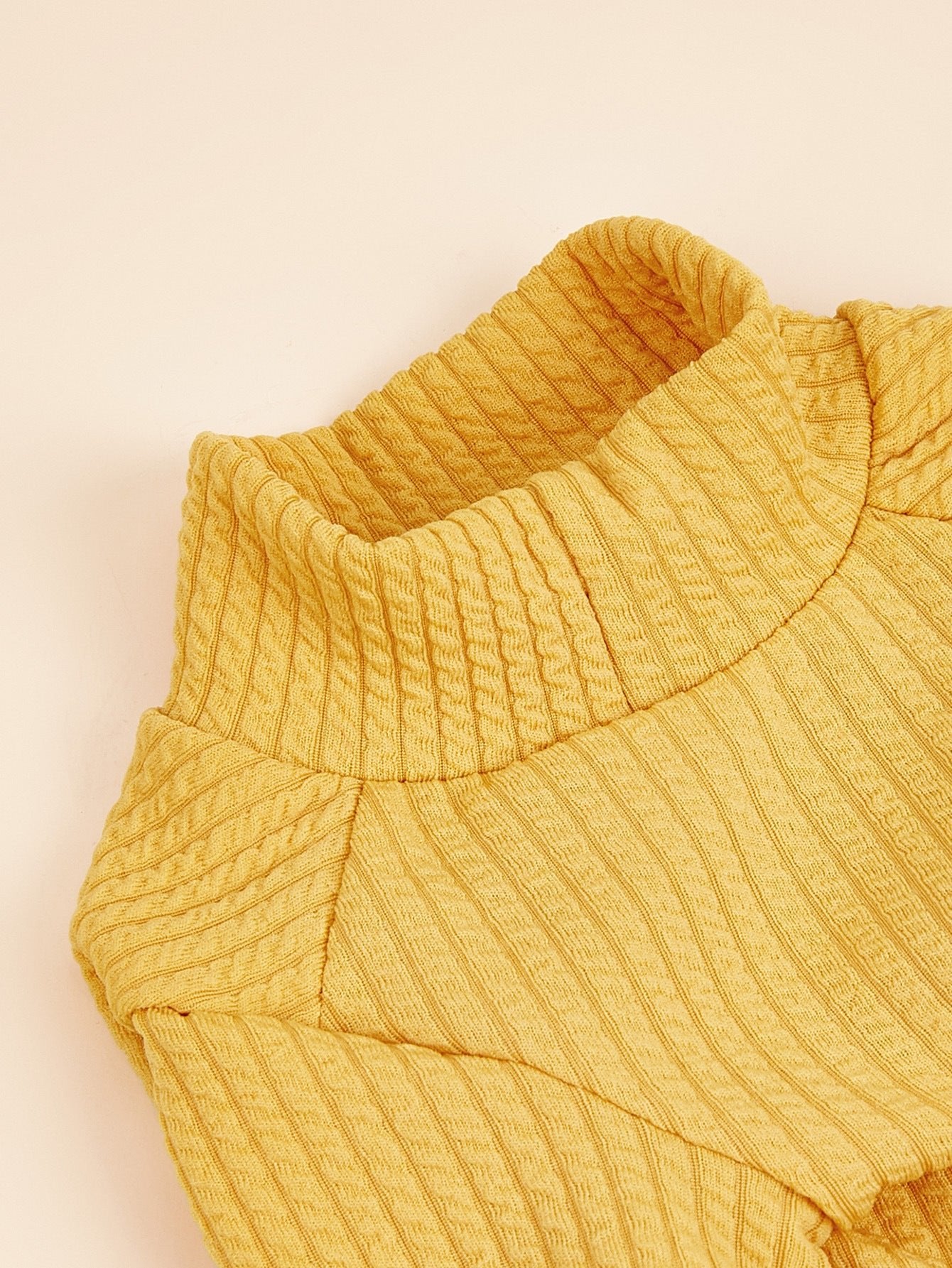 Yellow Small Plaid Pet Sweater